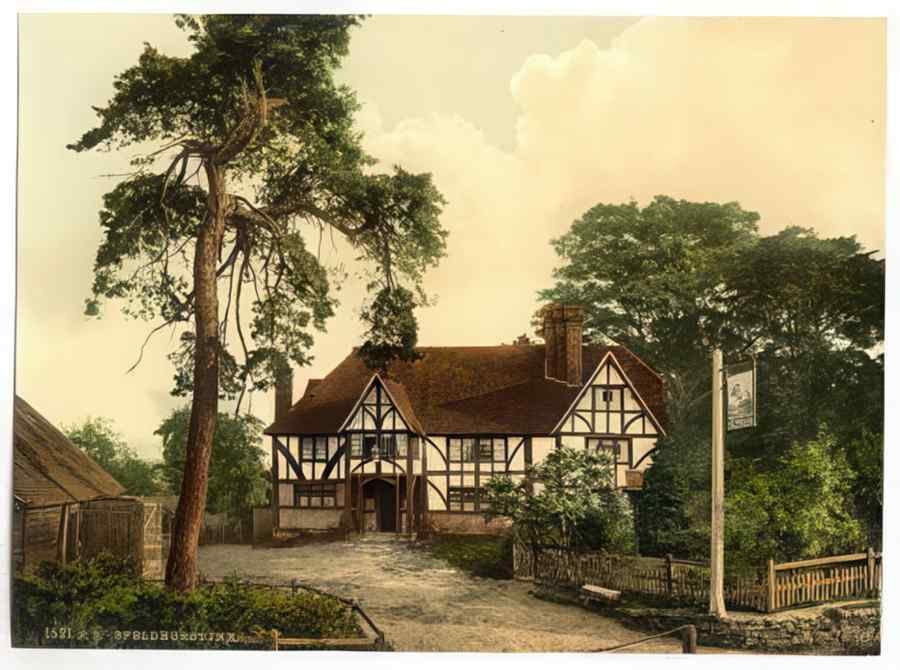 Vintage Speldhurst Inn Tunbridge Wells England A4 Photo Print