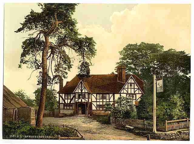 Vintage Speldhurst Inn Tunbridge Wells A4 Photo Print