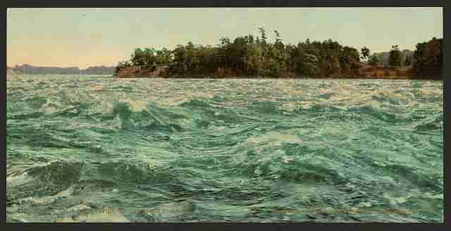 Vintage Split Rock Rapids St Lawrence River A4 Photo Print