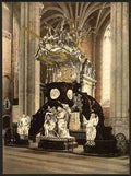 Vintage St Bavon Abbey pulpit Ghent A4 Photo Print