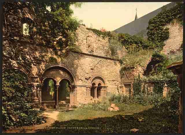 Vintage St Bavon Abbey the Virgins Crypt I Ghent A4 Photo Print