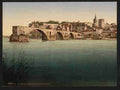 Vintage St Benezech bridge AvignonProvence A4 Photo Print