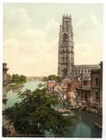 Vintage St Botolphs Church And River Boston England A4 Photo Print