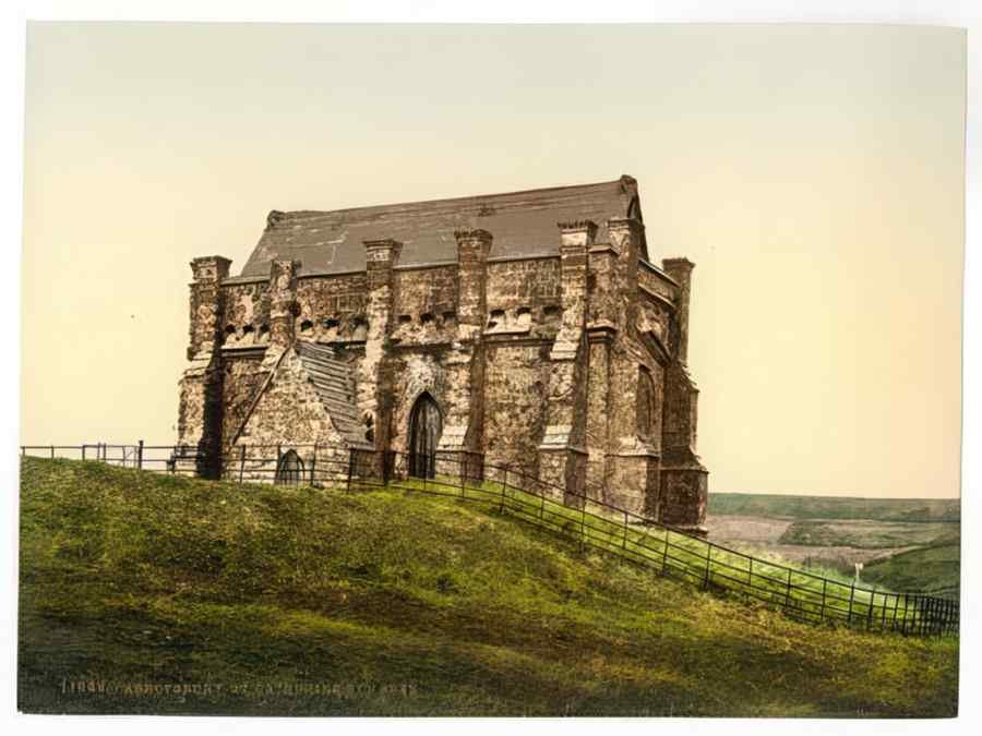 Vintage St Catherines Chapel Abbotsbury England A4 Photo Print