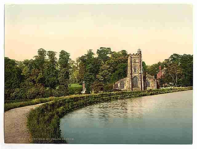 Vintage St Chads Church Lichfield A4 Photo Print
