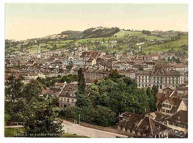 Vintage St Gall from Rosenberg A4 Photo Print
