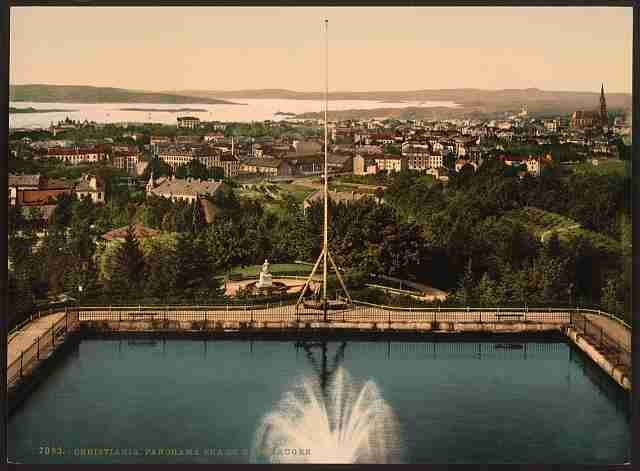 Vintage St Hanshaugen Christiania A4 Photo Print