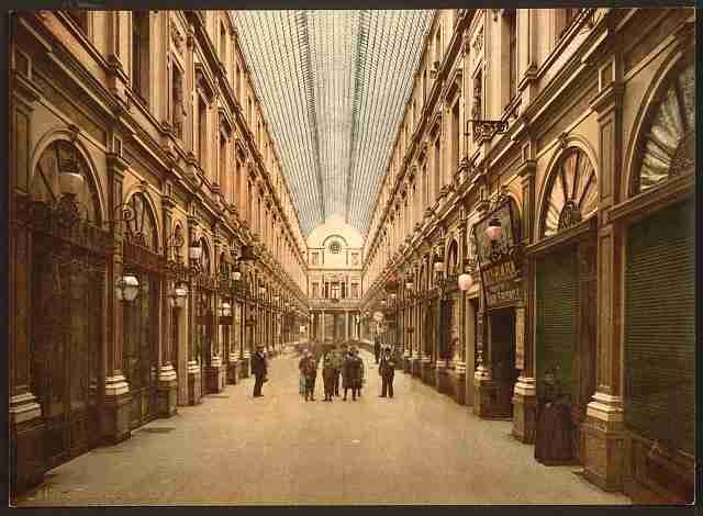 Vintage St Huberts gallery Brussels A4 Photo Print