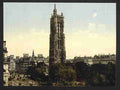 Vintage St James tower Paris A4 Photo Print