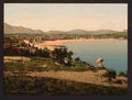 Vintage St Jean de Luz from Ste Barbe Pyrenees A4 Photo Print