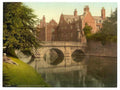 Vintage St Johns Bridge From The Grounds Cambridge England A4 Photo Print
