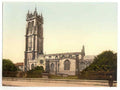 Vintage St Johns Church Glastonbury England A4 Photo Print