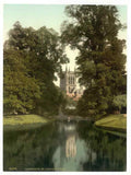 Vintage St Johns College Chapel From The River Cambridge England A4 Photo Print