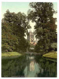 Vintage St Johns College chapel Cambridge A4 Photo Print