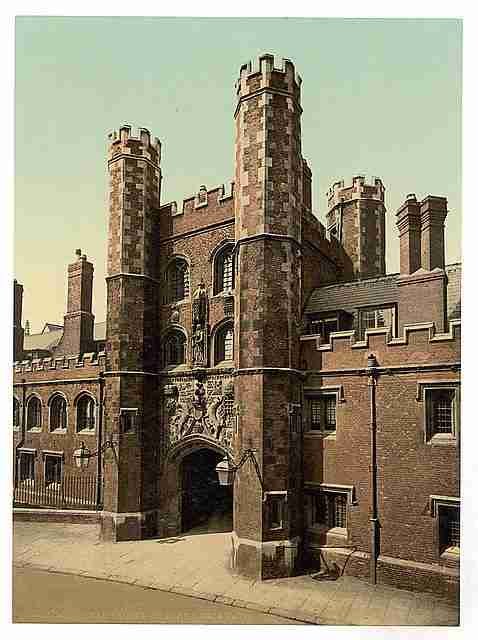 Vintage St Johns Gateway Cambridge A4 Photo Print