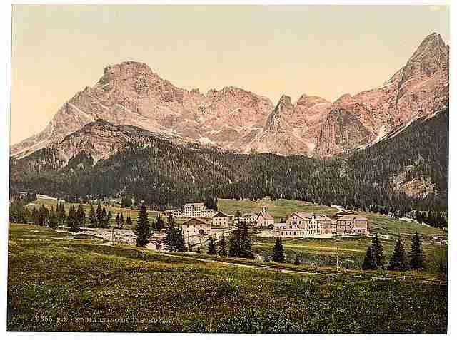 Vintage St Martino di Castrossa Tyrol A4 Photo Print