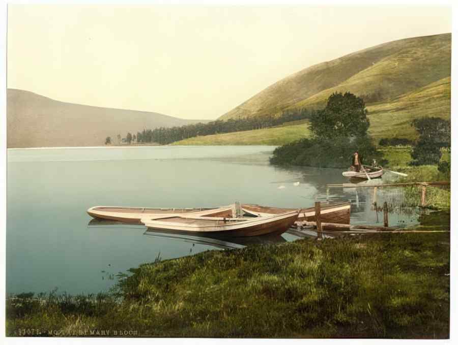 Vintage St Marys Loch Moffat Scotland A4 Photo Print