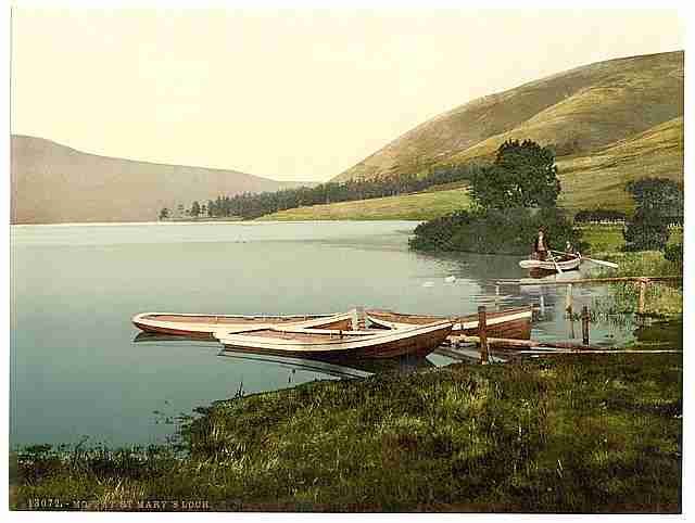 Vintage St Marys Loch Moffat A4 Photo Print