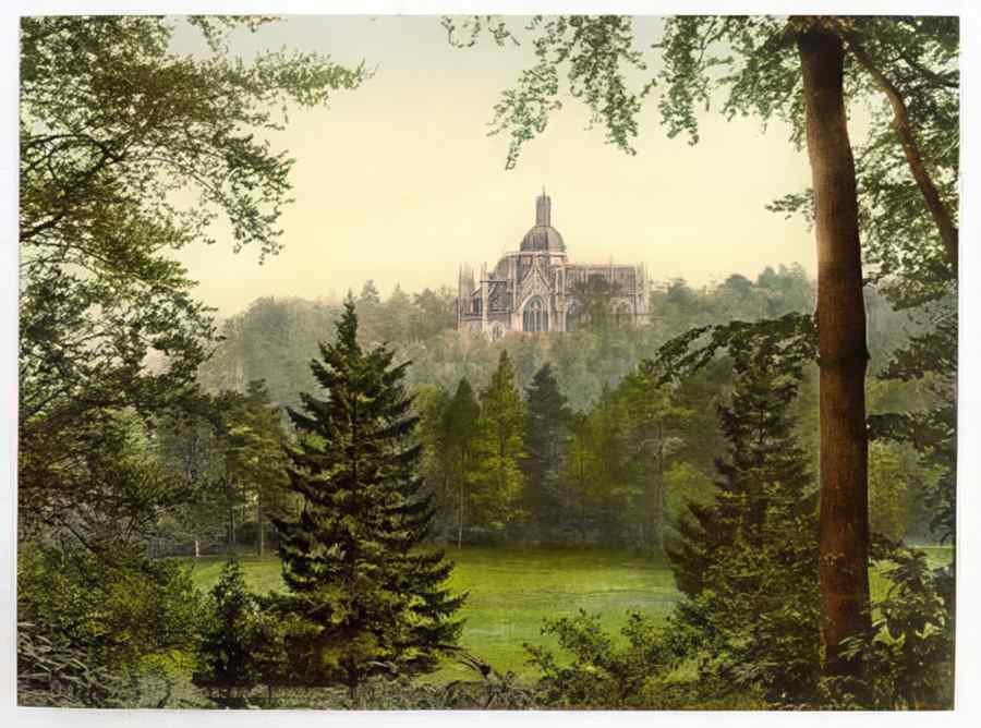 Vintage St Michaels Abbey Farnborough England A4 Photo Print