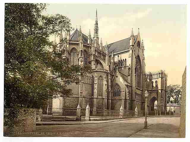 Vintage St Philips Church Arundel Castle A4 Photo Print