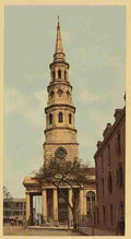 Vintage St Philips Church Charleston SC A4 Photo Print