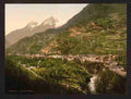 Vintage St Sauveur Pyrenees A4 Photo Print