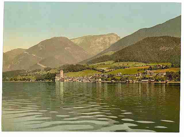 Vintage St Wolfang Upper Austria A4 Photo Print