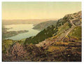 Vintage Staffel and Zug Lake Rigi A4 Photo Print