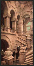 Vintage Staircase to the Capitol Albany NY A4 Photo Print