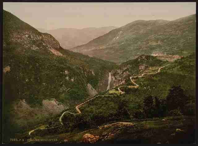 Vintage Stalheims Kleven II Hardanger Fjord A4 Photo Print