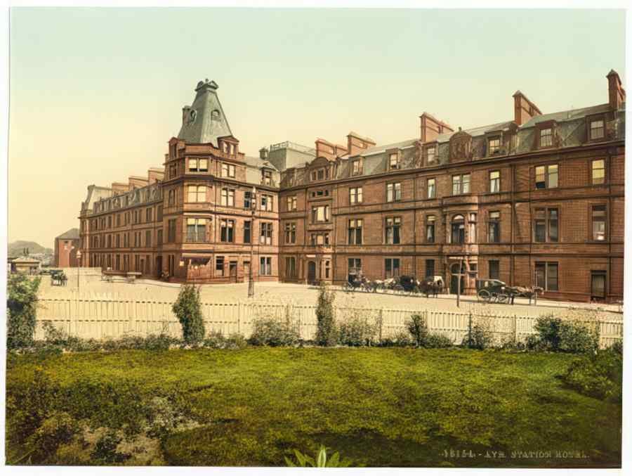 Vintage Station Hotel Ayr A4 Photo Print