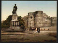 Vintage Statue and castle of King Rene Angers A4 Photo Print
