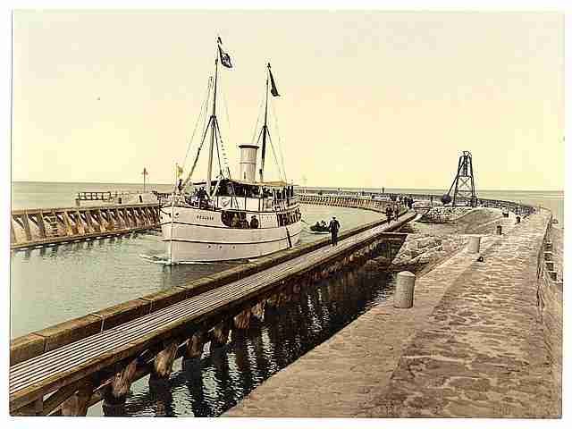 Vintage Steamer Sequens Colberg Pommeraina A4 Photo Print