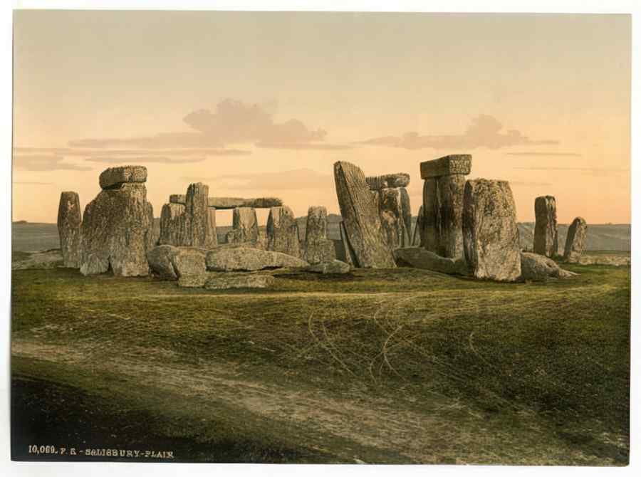 Vintage Stonehenge Salisbury England A4 Photo Print