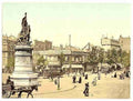 Vintage Street scenePlace Clichy Paris A4 Photo Print