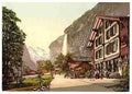 Vintage Street view Bernese Oberland A4 Photo Print