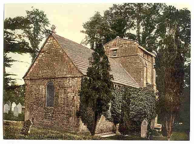 Vintage Studland Church Swanage A4 Photo Print