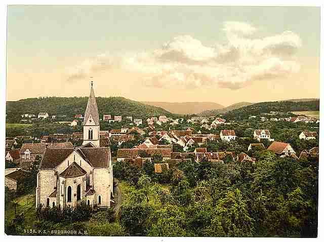 Vintage Suderode Halle Germany Saxony A4 Photo Print