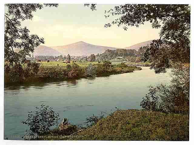 Vintage Sugar Loaf Mountain Abergravenny A4 Photo Print