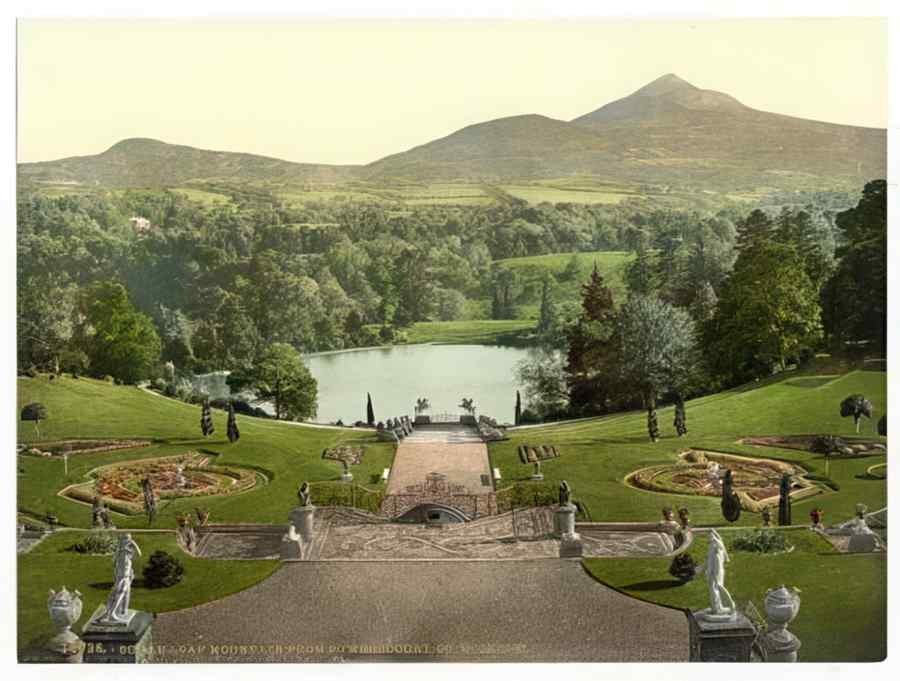 Vintage Sugar Loaf Mountain From Powerscourt County Wicklow Ireland A4 Photo Print