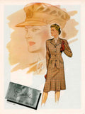 Vintage Suit Design 1940s Vintage Retro Advert Poster