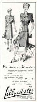 Vintage Suit Lillywhites 1940s Vintage Retro Advert Poster
