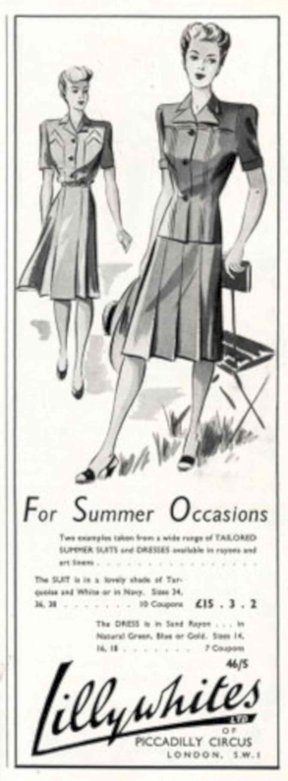 Vintage Suit Lillywhites 1940s Vintage Retro Advert Poster