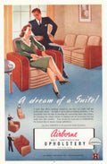 Vintage Suite Chairs 1940s Vintage Retro Advert Poster