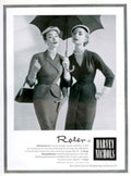 Vintage Suits Harvey 1950s Vintage Retro Advert Poster