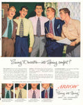 Vintage Suits Spring 1940s Vintage Retro Advert Poster