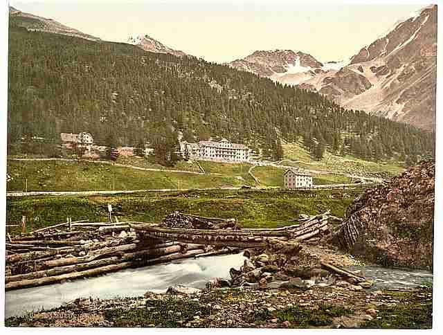Vintage Sulden Hotel II Sulden Tyrol A4 Photo Print