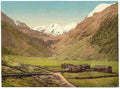 Vintage Sulden and glaciers Tyrol A4 Photo Print