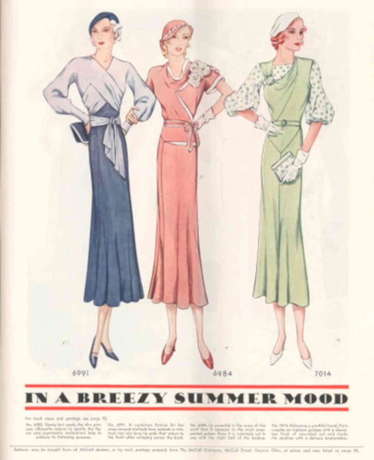 Vintage Summer Dresses 1930s Vintage Retro Advert Poster
