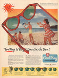 Vintage Sun Glasses 1940s Vintage Retro Advert Poster